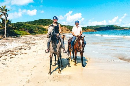 Private Beach Picnic Horseback Ride with Sandy Hoofs St. Lucia