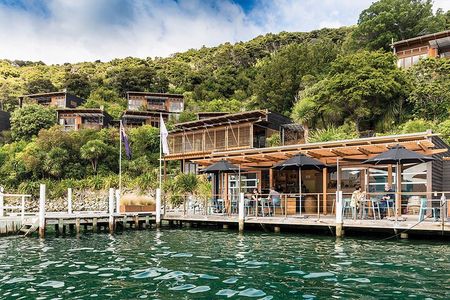 Bay of Many Coves, Marlborough Sounds- Heli-lunch from Wellington