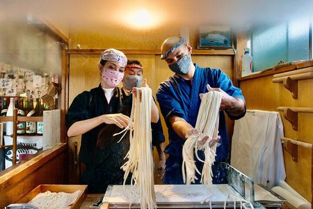 Small-Group Walking Tour with Udon Cooking Class in Hino