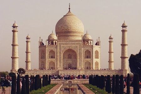 Delhi Agra Day Trip by Train with Taj Mahal view from Methab bagh