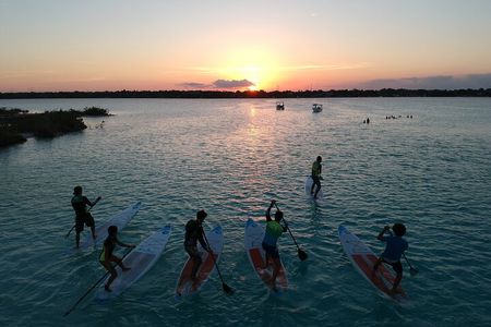 Nature Glide: SUP Across Crystal Waters of Bacalar