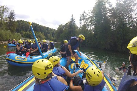 rafting on sava river in bled slovenia, the best rafting trip in the area