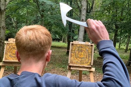 Rural axe throwing experience at FSO Notgrove