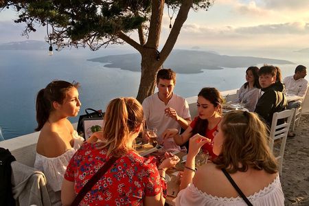 Santorini Sunset Walking Tour inc. tastings and 5 drinks