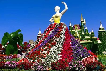 Dubai Global Village and Miracle Garden Tour with Transfers