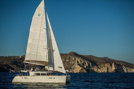 Santorini Caldera Gold Day Cruise with BBQ on board and Open Bar
