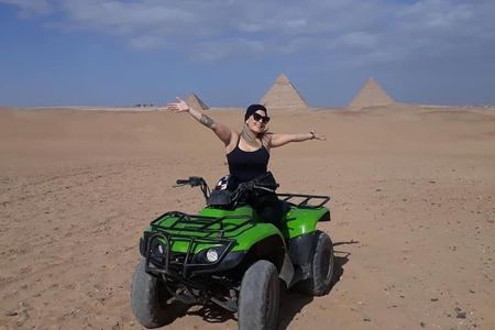 Day Tour Visit Giza Pyramids With Quad Bike And Camel Ride
