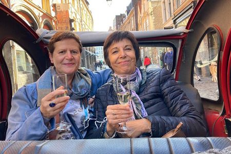 Private Lille Tour by Classic Convertible 2CV with Champagne