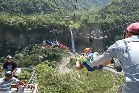 Canopies | Zipline | 1300m Roundtrip | over a waterfall