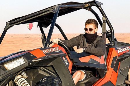 Dubai Morning Buggy Dunes Safari with Sandboarding & Camel Ride