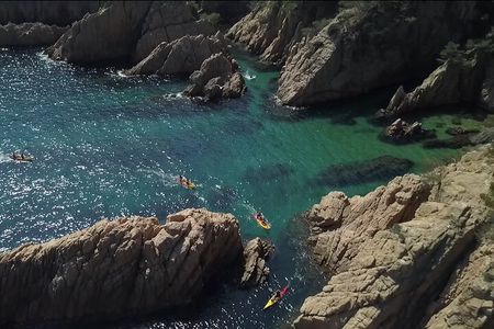 Costa Brava: Kayak, Snorkel, Photos, Lunch, Beach & Cliff Jump!