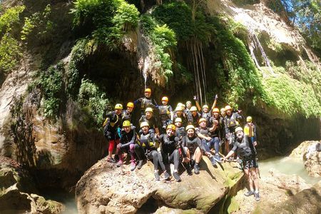 Canyoning, Rappel, Natural slides, Hiking in Comala Waterfalls