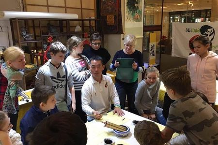 Beijing Wangfujing Calligraphy Class by Forbidden City