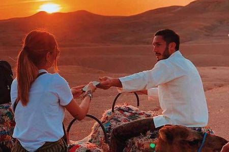  Marrakech: Agafay Desert, Sunset Camel Ride with Dinner Show