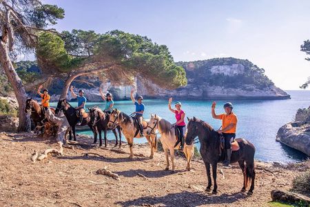 Horseback Riding in Cala Mitjana, Menorca, Spain