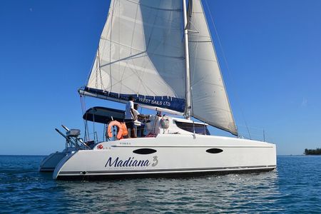 Private Full-Day Catamaran Cruise in Mauritius 36ft