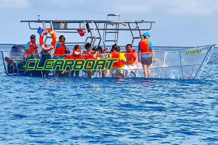 Transparent Boating and Snorkeling Tour in Cozumel All Inclusive