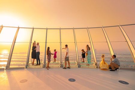 12 mins Helicopter Tour & The View at The Palm Observatory Deck