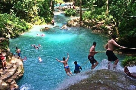 Blue Hole, Dunn's River Falls + Lunch & Cocktails at Bamboo Beach