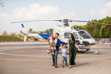 12 minute Helicopter Tour of Dubai with Private Two Way Transfer