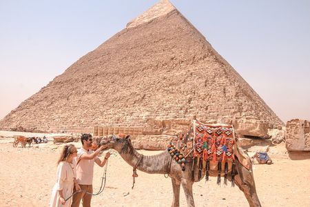 Private Full-Day Tour: Giza Pyramids, Egyptian Museum with Camel Ride