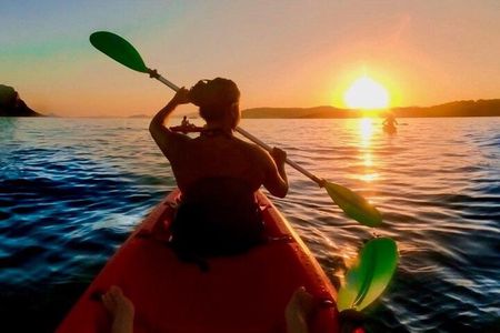 Sunset Kayak Tour with Snorkeling and Local Aperitif