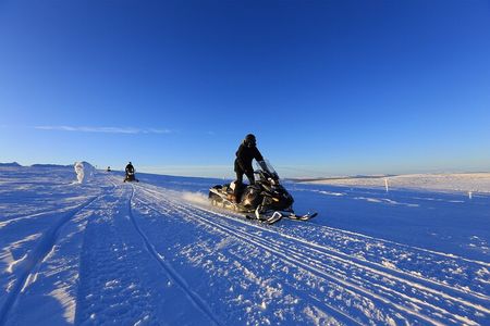 Snowmobiling Adventure in Levi