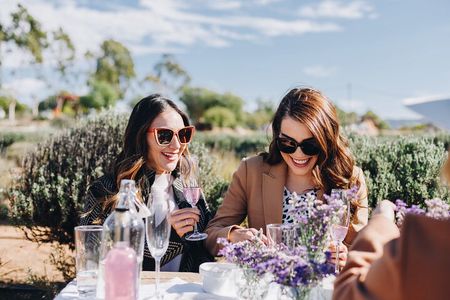 Picnic among lavender