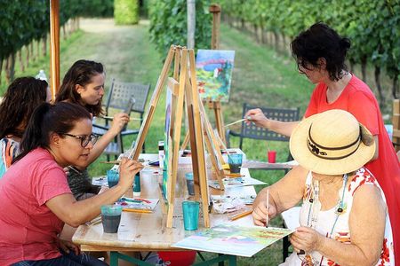 Art Experience with Food and Wine Tasting in Lazise