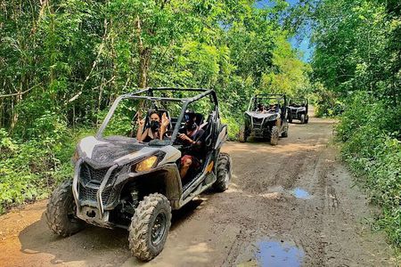 Playa del Carmen Buggy Tour with Cenote Swim and Mayan Village Visit