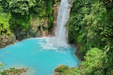 Rio Celeste Waterfalls Volcano and Sloths 