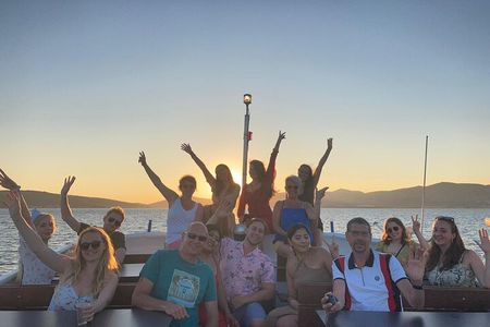 Split Riviera Panoramic Sunset Cruise with Summer Vibes on Boat