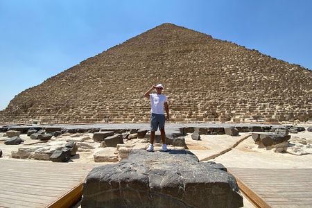 Giza Pyramids Sphinx Saqqara Memphis and Dahshur Day Tour 
