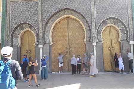 Fes Bus Tour King palace jewish Quarter Merinid Tombs tanneries