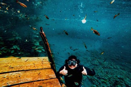 Discover "Crater Azul" & Its Crystal-Clear Waters On A Full-Day Tour From Flores