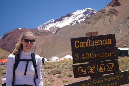 Trekking to Confluencia, Aconcagua first base camp
