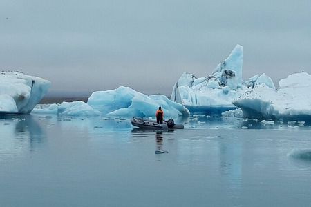Glacier Lagoon Private Tour with Private Zodiac boat ride on the Iceberg Lagoon