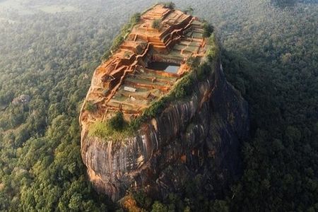 From Kandy: Sigiriya Rock Fortress and Cave Temple Tour