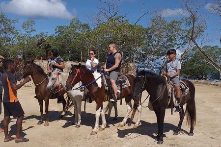 Roatan Horseback Riding and private beach daypass at bredy's key 
