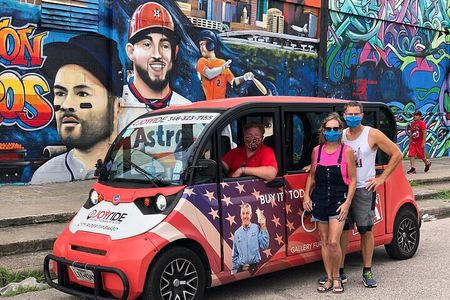 Private 3-in-1 Sightseeing, Brewery, and Mural Tour of Houston by Cart