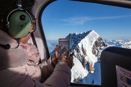 The GRAND TOUR, snow landing (allow 40 minutes - departing Fox Glacier)