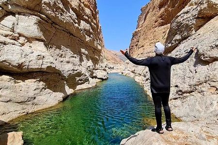Muscat Tours at Bimmah Sink hole, Wadi Al Arbeieen, and Fins Beach