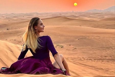 Private Morning Desert Safari: Camel Ride, Sandboarding Adventure