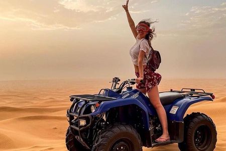 Evening Red Dunes Safari with Quad Biking, BBQ Dinner & LiveShows
