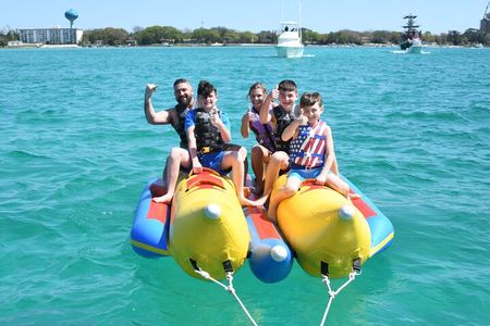Private Banana Boat and Dolphin Spotting Experience