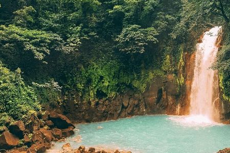 Waterfall, sloth expedition, frogs Blue River also in Costa Rica