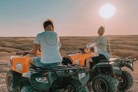 Quad biking in the Agafay Desert