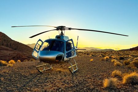Grand Canyon Helicopter Flight with Sunset Valley of Fire Landing