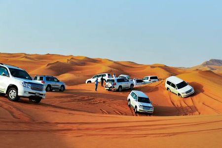 Overnight Red Dunes Desert Safari - Dune Bashing, BBQ Dinner & Morning Breakfast