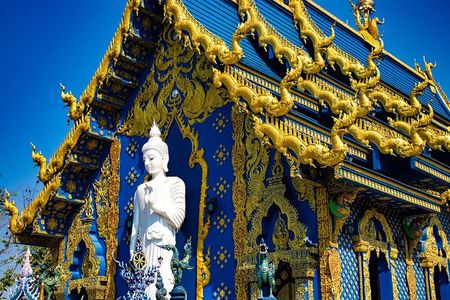 Chiang Mai to White & Blue Temple, Black Museum & Golden Triangle